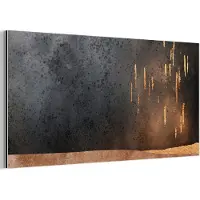 MuchoWow Wanddecoratie Metaal - Aluminium Schilderij Industrieel - Abstract - Goud - Design - 160x80 cm - Dibond - Foto op aluminium - Industriële muurdecoratie - Voor de woonkamer/slaapkamer