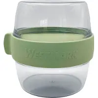 Westmark Pocketbox Maxi, praktisch meeneemblik, ideaal voor yoghurt, fruit, snacks, 700 ml (2 x 350 ml), BPA-vrij, muntgroen