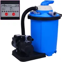 vidaXL Zandfilterpomp met timer 550 W 50 L