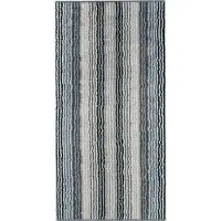 Cawö Handdoek Cawö Unique Stripes Anthracite (3-delig)