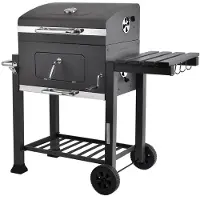 MaxxGarden Smoker - Houtskoolbarbecue - 118cm Zwart