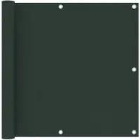 vidaXL Balkonscherm 90x500 cm oxford stof donkergroen