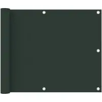 vidaXL Balkonscherm 75x600 cm oxford stof donkergroen
