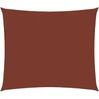 vidaXL Zonnescherm rechthoekig 3,5x5 m oxford stof terracottakleurig