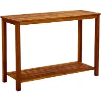 vidaXL Tuinwandtafel 110x40x75 cm massief acaciahout