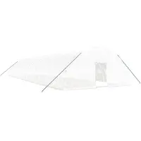 vidaXL Tuinkas met stalen frame 120 m² 20x6x2,85 m wit