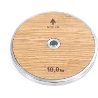 Nohrd Weight Plate - Halterschijf - 10 kg - Walnoot