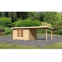 Karibu | Tuinhuis Bastrup 7 met Overkapping 3,0