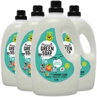 Marcel's Green Soap 4x Vloeibaar Wasmiddel Perzik & Jasmijn 69 Wasbeurten 3 Liter