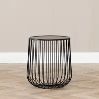 Livin24 Salontafel Tygo zwart metaal