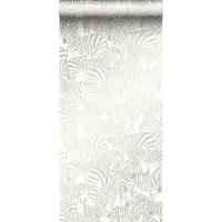 Origin Wallcoverings behang zebra's zilver - 346836 - 53 cm x 10,05 m