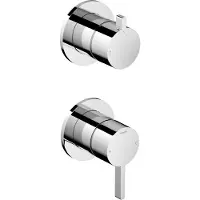 Hotbath Ace AC129EXT Afbouwdeel Mengkraan Met 2-weg Omstel - Chroom - Kranen, Badkranen, Inbouw Badkranen - 8720847723352