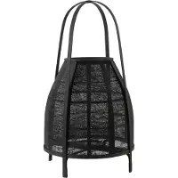 J-Line Lantern Hood Bamboo Black Large