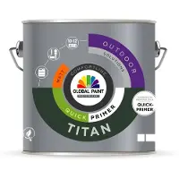 Global Paint Titan Quickprimer | Sneldrogende Grondverf Buiten 1 LTR - Kleur|1|2