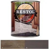 Restol Houtolie Zijdeglans Grijs 2,5 LTR