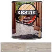 Restol Houtolie Zijdeglans White Wash 1 LTR