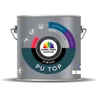 Global Paint PU Top Finish Gloss | Hoogglans Lakverf Binnen & Buiten 2,5 LTR - Wit