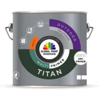 Global Paint Titan Multiprimer | Grondverf Buiten 1 LTR - Wit