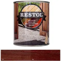 Restol Houtolie Zijdeglans Hardhoutbruin 1 LTR