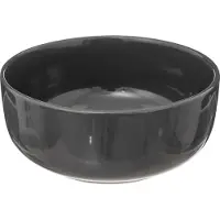 Secret De Gourmet Soepkommen/serveer schaaltjes - Santorini - keramiek - D15 x H6.5 cm - donkergrijs - Stapelbaar