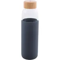 Point-Virgule Glazen fles met silicone sleeve donkerblauw 580ml