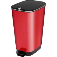 Big Buy Cooking Chic Bin - Prullenbak - 50 l - Vingerafdrukvrij - Rood
