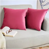 Blumtal Set van 2 Kussenslopen - Velvet - 40 x 60 cm - Berry - Verborgen Ritssluiting - Kussenhoes voor sierkussens