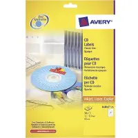 Avery Huismerk Avery L6043-25 CD Etiket 117mm Wit