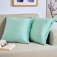 Blumtal Set van 2 Kussenslopen - Velvet - 50 x 50 cm - Summer Green - Verborgen Ritssluiting - Kussenhoes voor sierkussens