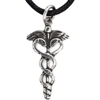 EtNox Zilveren Caduceus hanger (K1014S)
