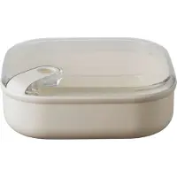 Omada Lunchbox Pull Box Vierkant Laag Beige 1L