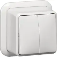 Technische Unie Gira Serieschakelaar Opbouw Wit 310511