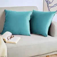 Blumtal Set van 2 Kussenslopen - Velvet - 40 x 60 cm - Storm Blauw - Verborgen Ritssluiting - Kussenhoes voor sierkussens