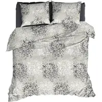 Satin d'or Dekbedovertrek Bellini Grijs Satijn-200 x 200 / 220 cm | 2-Persoons