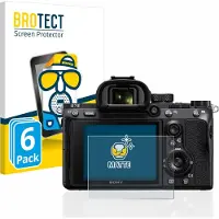 BROTECT - Screenprotector voor Sony Alpha 7 III / 7R II / 7S II - Folie Beschermfolie matte 6 Stuks