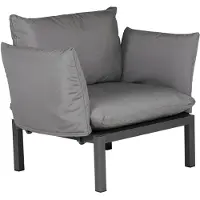 Fiam Domino Armleuning Antraciet - Banken Olefine Anthracite - 492D BINE
