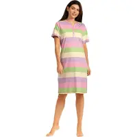 Comtessa Nachthemd 'Miami Beach Stripes' - 100cm - Katoen - Maat 42