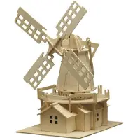 Pebaro Houten bouwpakket windmolen, 25 x 38 cm