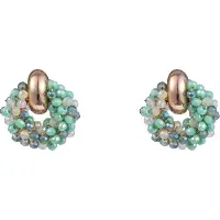 Go Dutch Label Day&Eve Oorbellen Beaded Stud Mint Mix | Goud