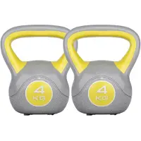Gorilla Sports Voordeelset Kettlebells 2 x 4 kg Kunststof Trendy