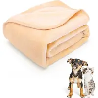 Nobleza Microvezel Huisdierdeken - Dierendeken - Hondendeken - Kattendeken - Puppy deken - Kittendeken - 160x100cm - L - Crème