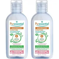 Puressentiel Zuiverende Antibacteriële gel met 2 Plantaardige Oliën Set van 2 x 80 ml