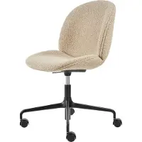 Gubi Beetle Meeting Chair bureaustoel volledig bekleed Karakorum dedar 003-zwarte poten