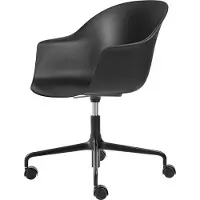 Gubi Bat Draaistoel Zwart - Bureaustoelen Polypropyleen Black - 10129508