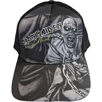 Iron Maiden Hoed pet Piece Of Mind Greyscale Black