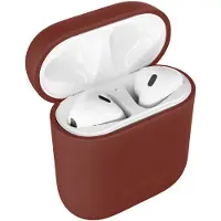 IDEAL OF SWEDEN Silicone Case voor de Apple AirPods 1 / 2 - Dark Amber
