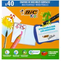 Bickids Kleurpotloden Bickids Multi Surface Class incl 2 puntenslijpers assorti 10 kleuren pak à 40 stuks