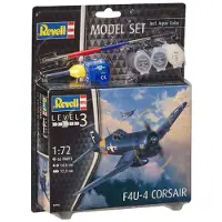 Revell model set f4u-4 corsair jachtvliegtuig