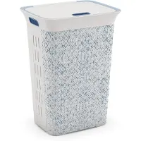 Kis Chic Wasbox - 60L - Ventilatiegaten - Wit/Blauw