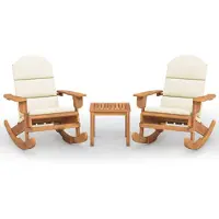 vidaXL 3-delige Loungeset Adirondack massief acaciahout